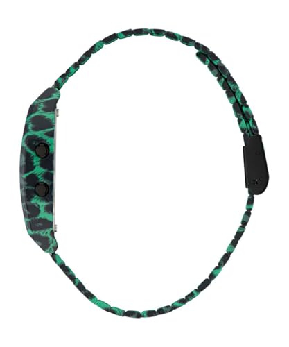 Detalle de Reloj adidas Originals Unisex Digital Two con caja de acero 36 mm y correa expansion animal print