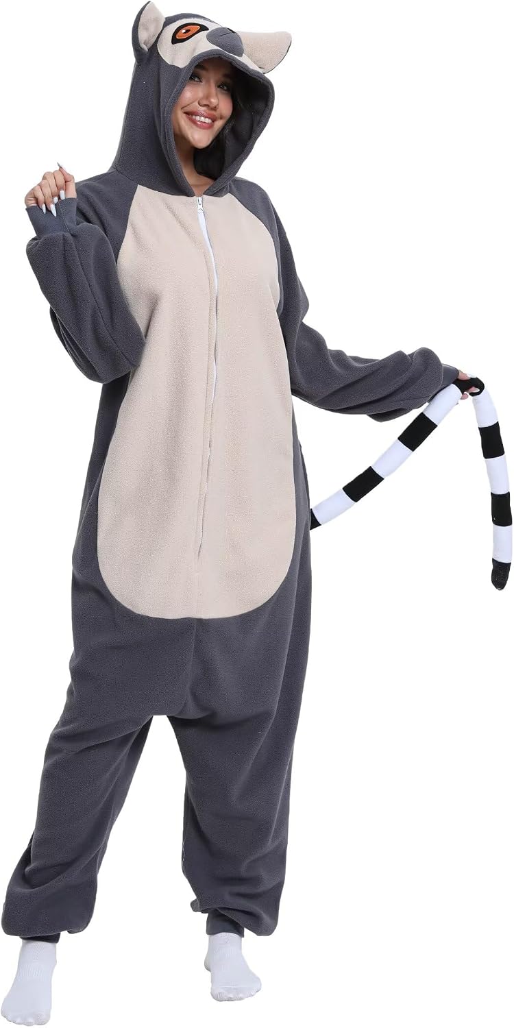 Detalle 2 de shelovely JTFO-LTYZIP-91-L uniseks eendelige pyjama voor volwassenen