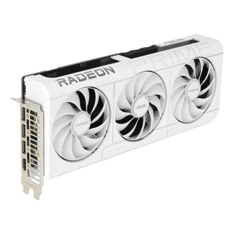 Detalle 2 de Tarjeta Gráfica Asus Radeon RX 9070 XT PRIME WHITE 16GB GDDR6 PCIe 5.0