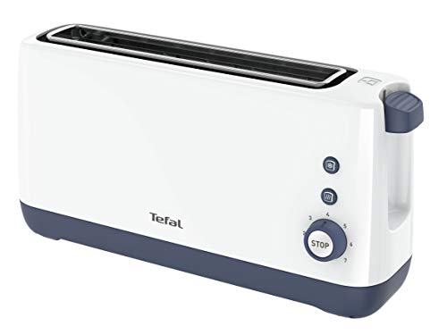 Detalle de Tefal Grille-pain compact 1 fente extra-large 850 W – Blanc