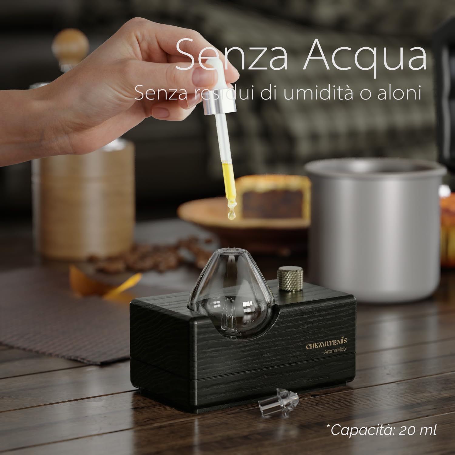 Detalle de Diffusore per oli essenziali Black Obsidian
