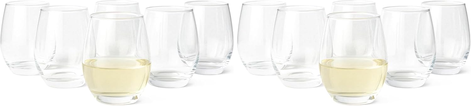 Thumbnail 6 de Amazon Basics Stemmed White Wine Glasses, 6-Piece Set (354.8 ml)