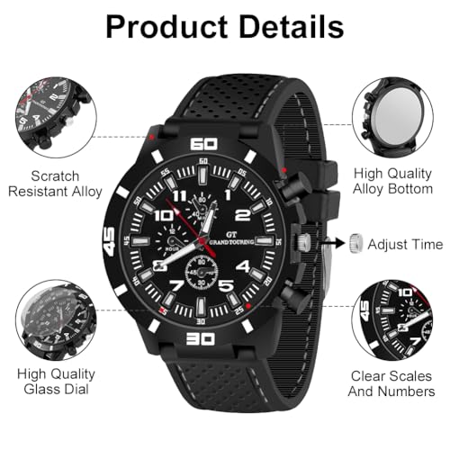 Thumbnail 2 de OFFCUP Orologio da uomo al quarzo con cronografo e cinturino in silicone