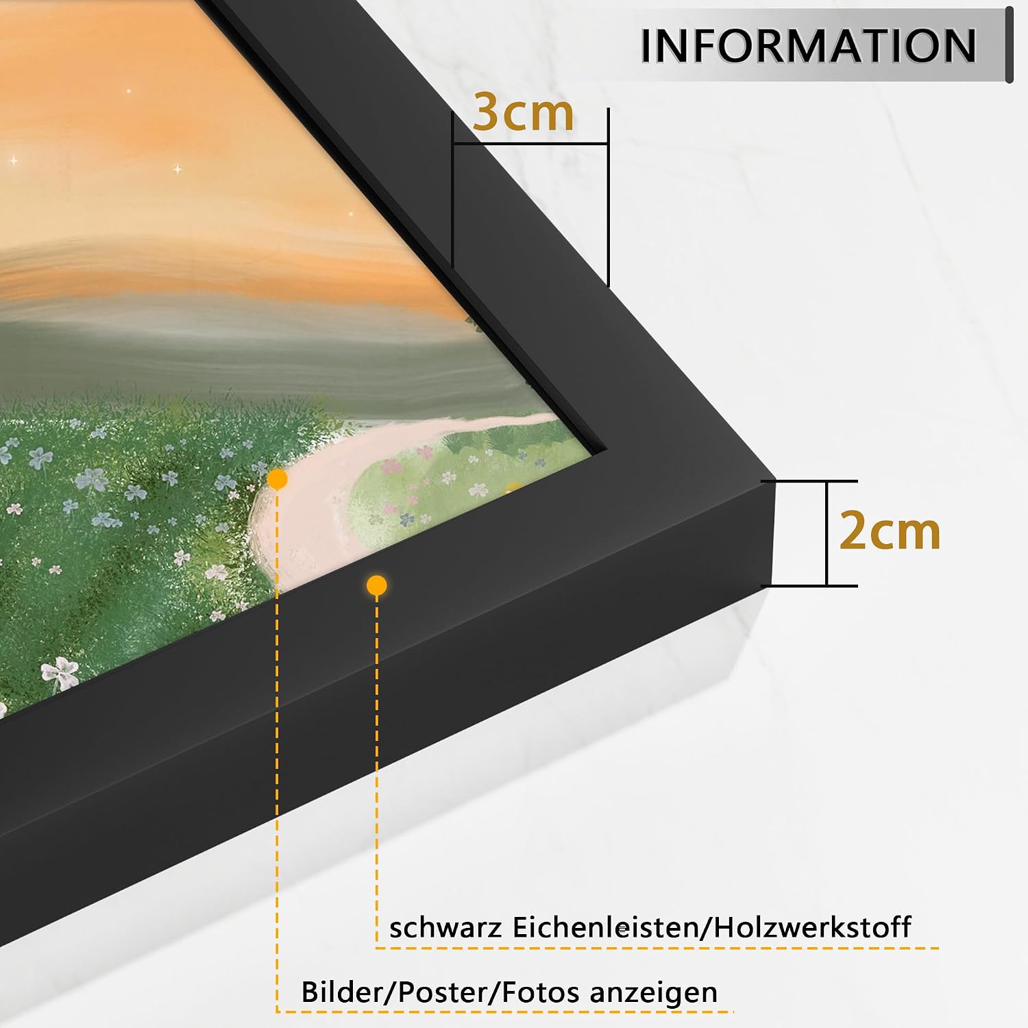 Detalle 2 de Tinkeps Bilderrahmen 61x91,5cm đź–Ľ