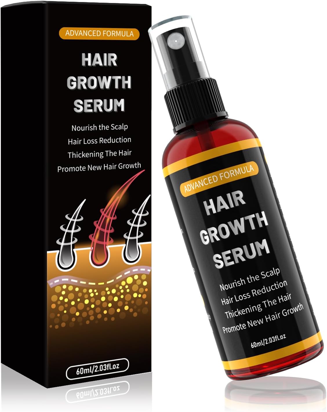 Detalle de Rouclo Siero Crescita Capelli con Biotina, Olio di Ricino e Rosmarino – 60 ml