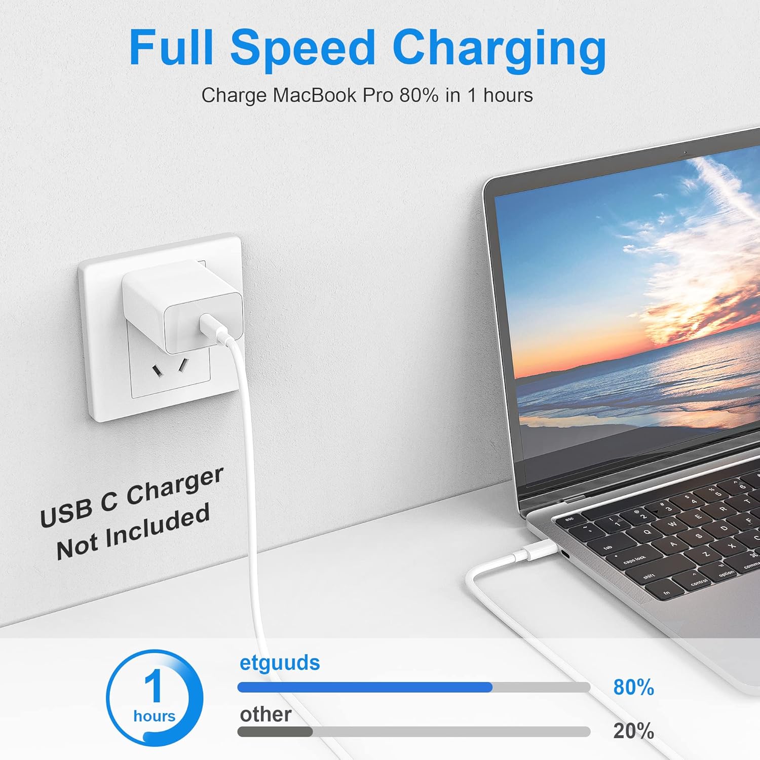 Thumbnail 5 de 3Pack VNSMABIIT USB C to USB C Cable 3M 60W