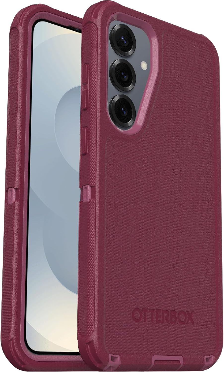 Detalle 2 de OtterBox Defender pour Samsung Galaxy S25+ : coque antichoc ultra-robuste rose