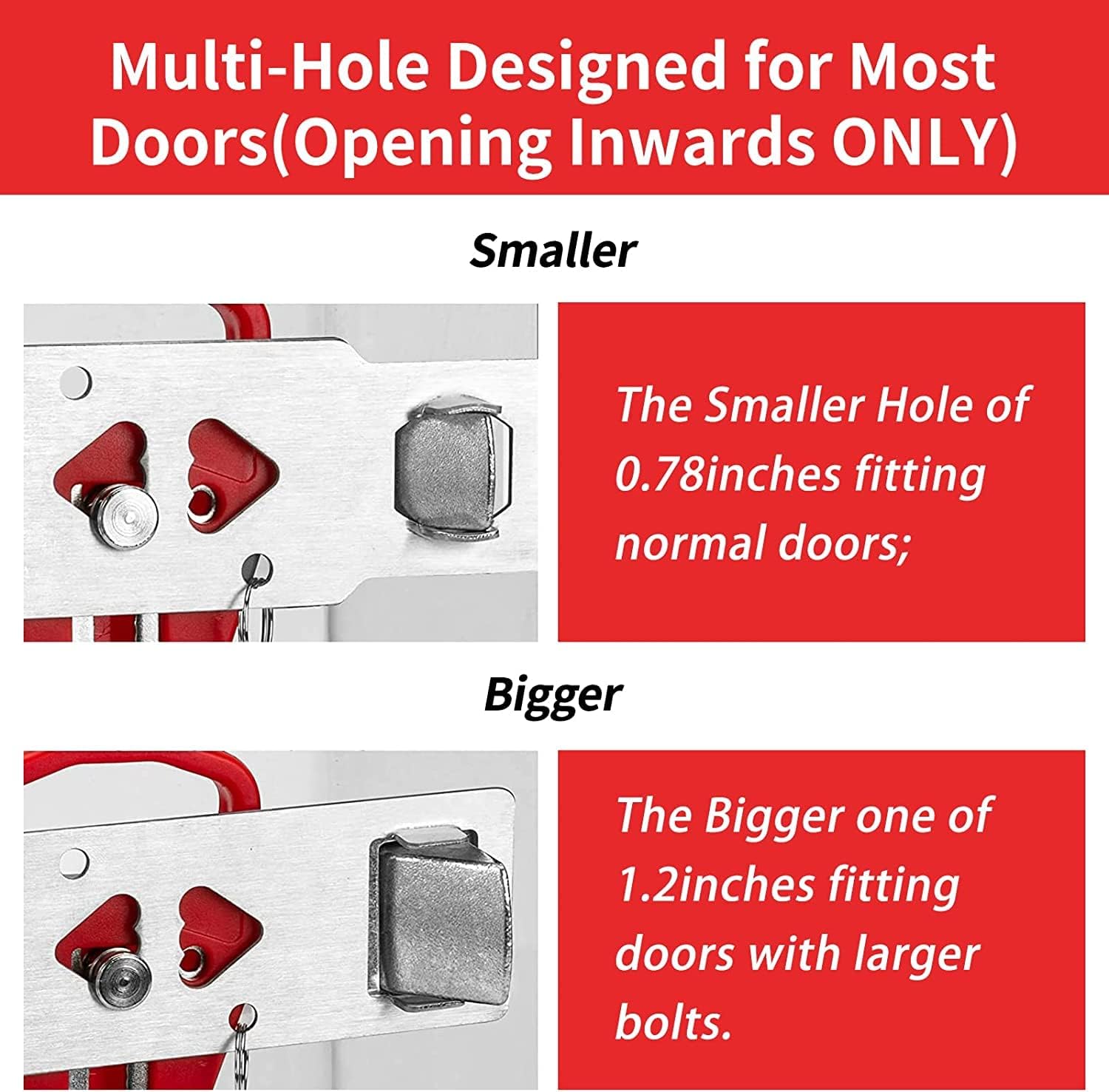 Detalle 2 de Rerishom Portable Door Lock 2-Pack