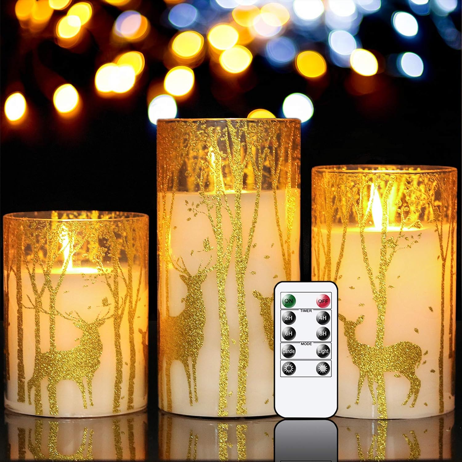 Thumbnail 6 de Eldnacele Flameless Candles 3-pack LED candles 🕯