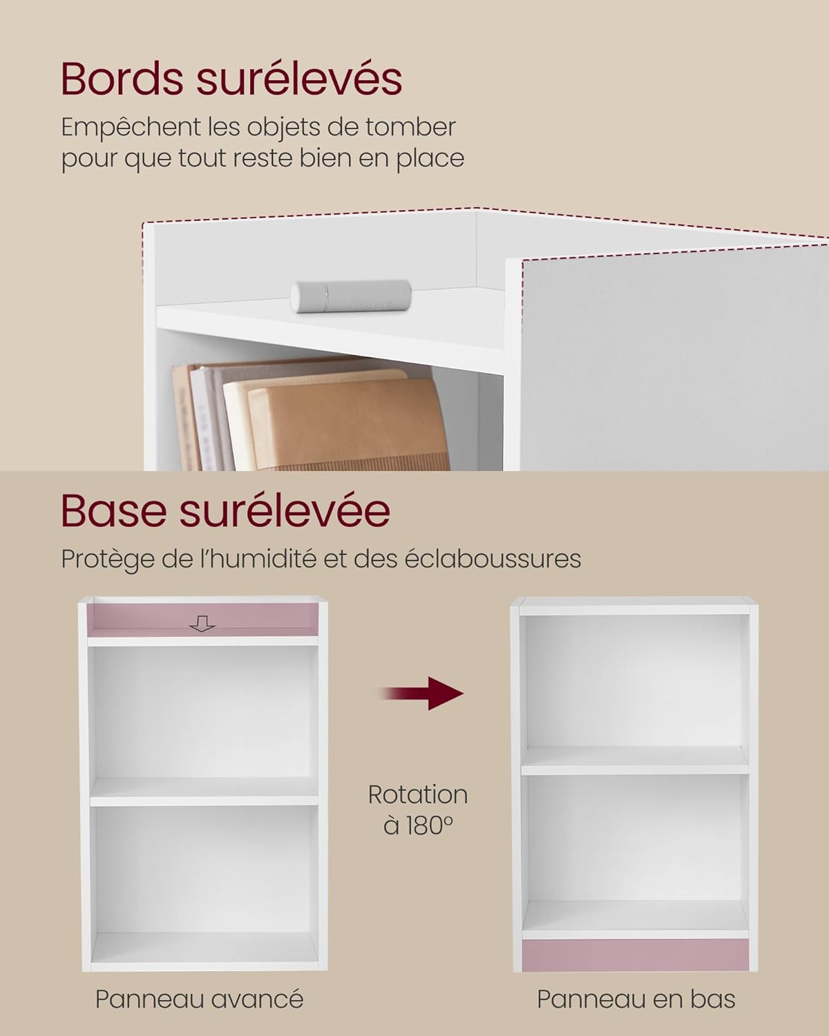Thumbnail 3 de Vasagle CUSTOS Collection : lot de 2 tables de chevet avec compartiments ouverts et étagère réglable