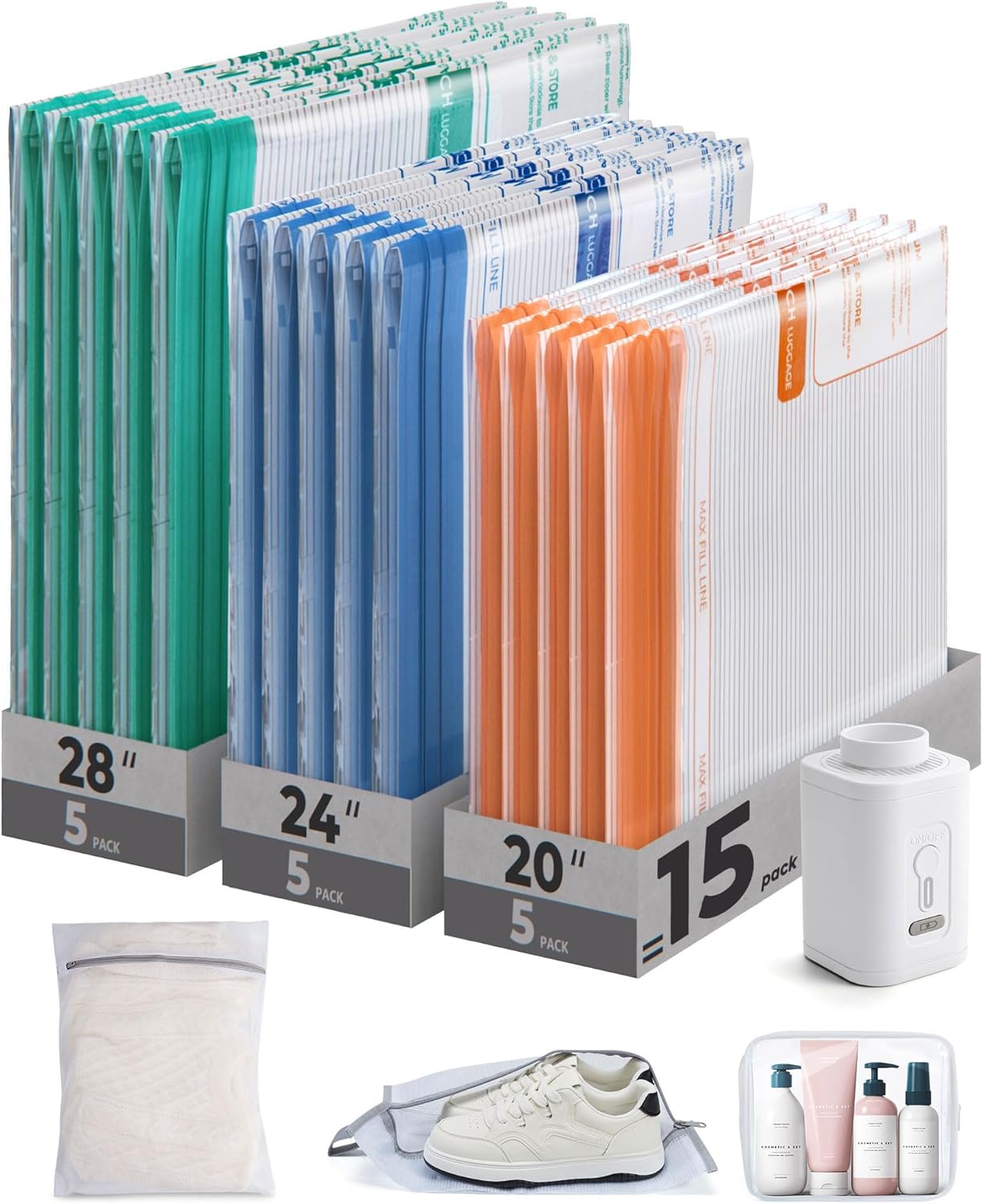 Detalle de BAGSMART Vacuum Storage Bags 18-pack