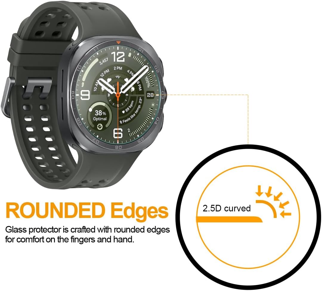 Detalle 2 de Supershieldz Galaxy Watch Ultra 2 (47mm) Screen Protector, 3-Pack Tempered Glass
