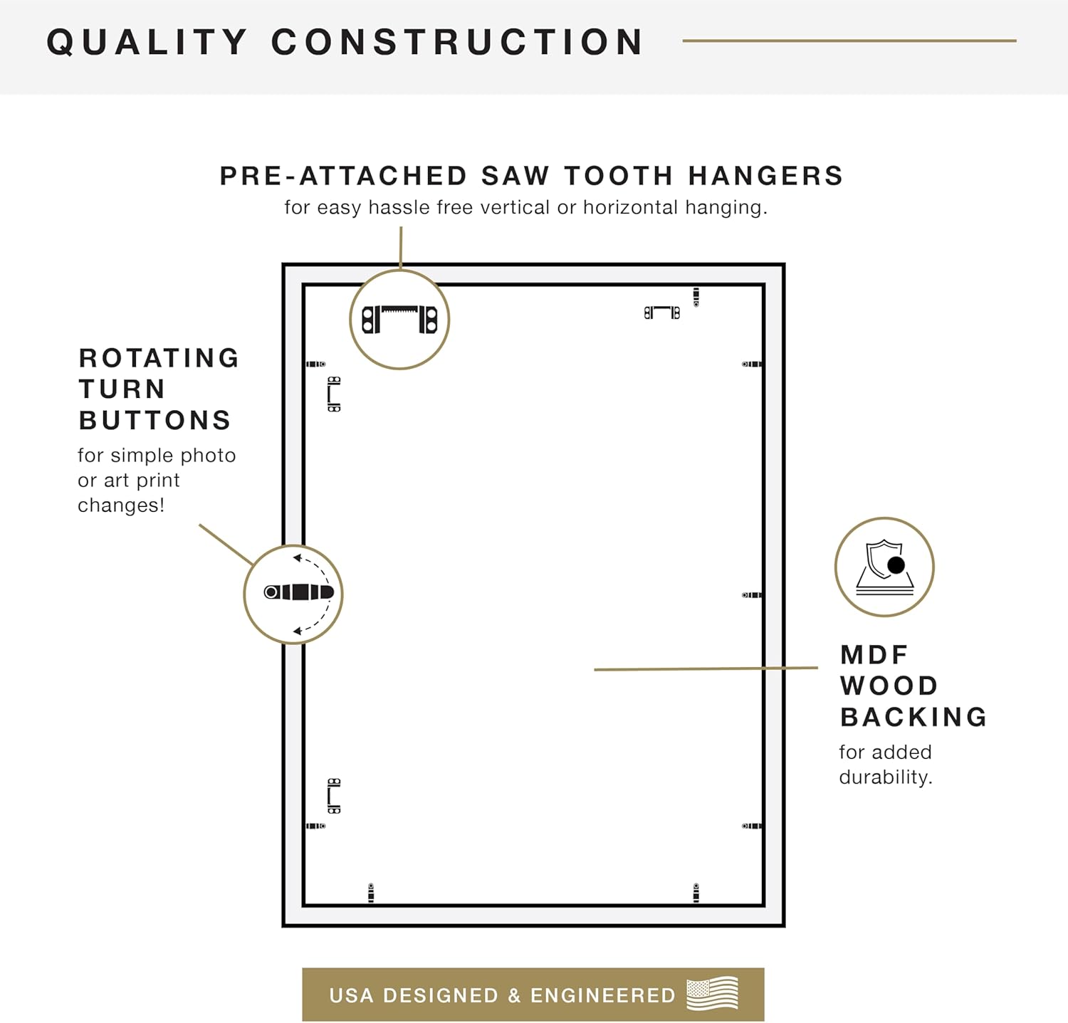 Thumbnail 6 de MCS Studio Gallery cadre photo 50,8 x 68,6 cm 📷