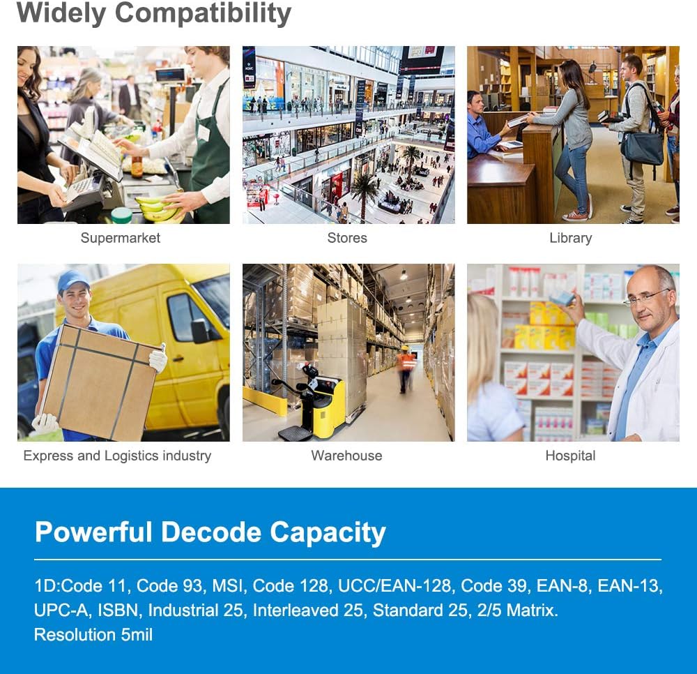 Thumbnail 4 de NETUM NT-1698W lecteur code-barres 1D 📷