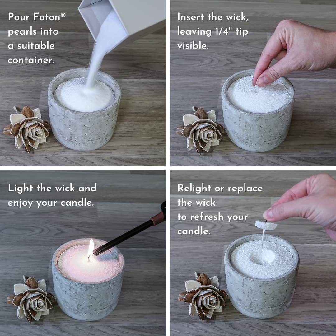 Thumbnail 3 de Foton Pearled Candle Bestsellers Gift Scented Bundle 18oz 4-Pack