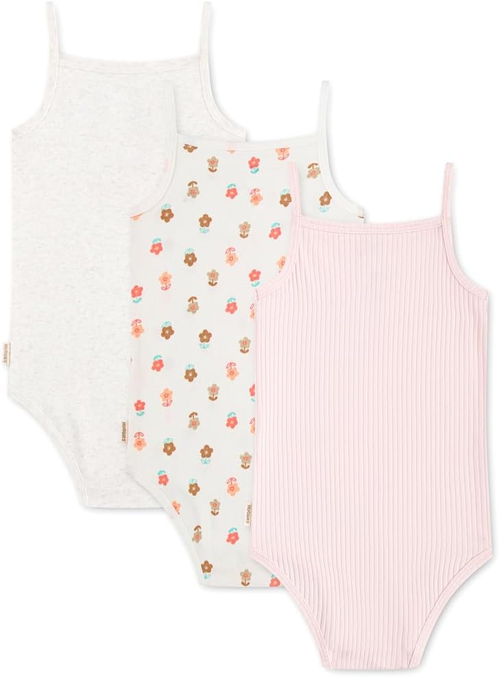 Detalle de Huggies Strappy Bodysuit (3-Pack) Baby Girl White