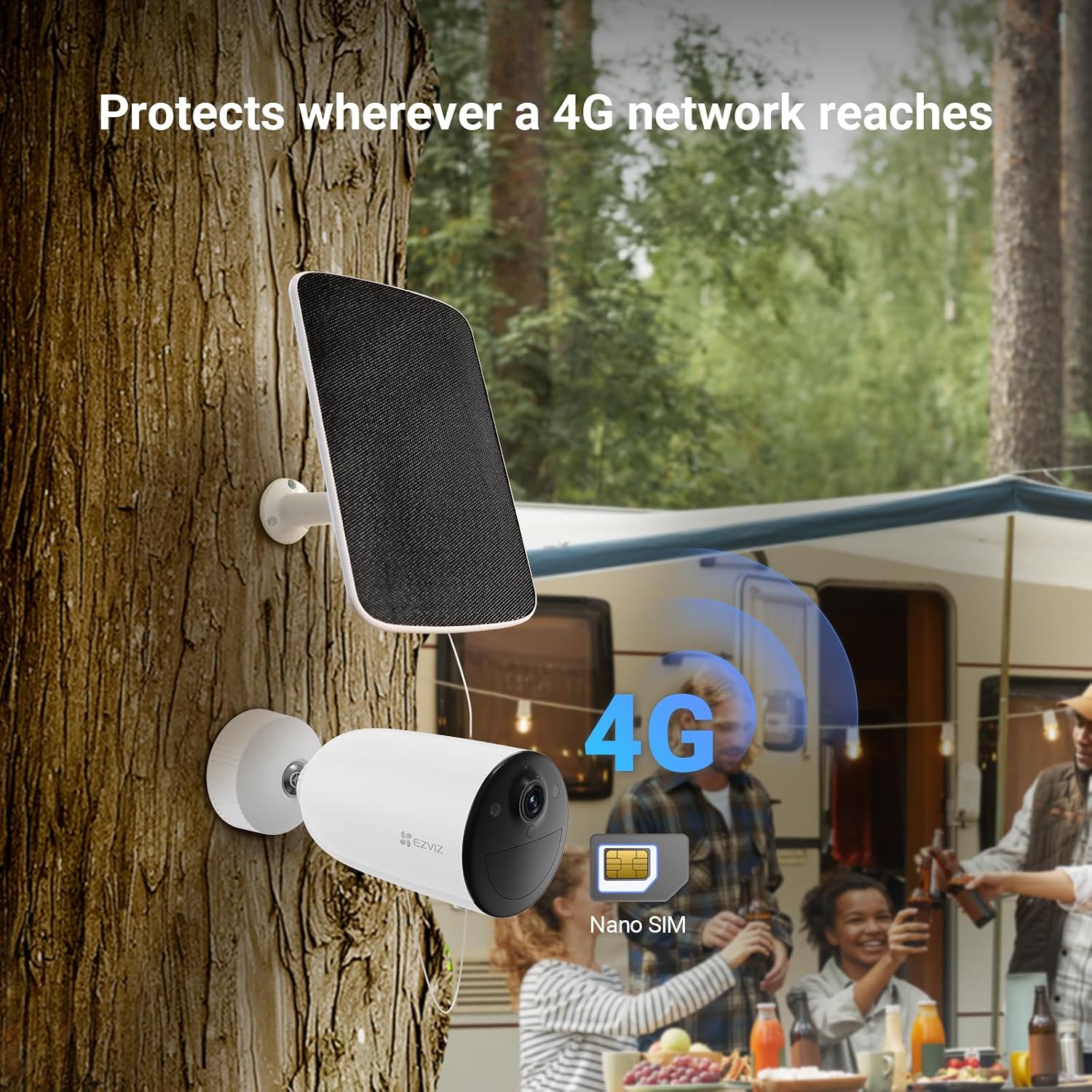 Detalle 2 de EZVIZ CB3 4G Battery Security Camera 5200mAh