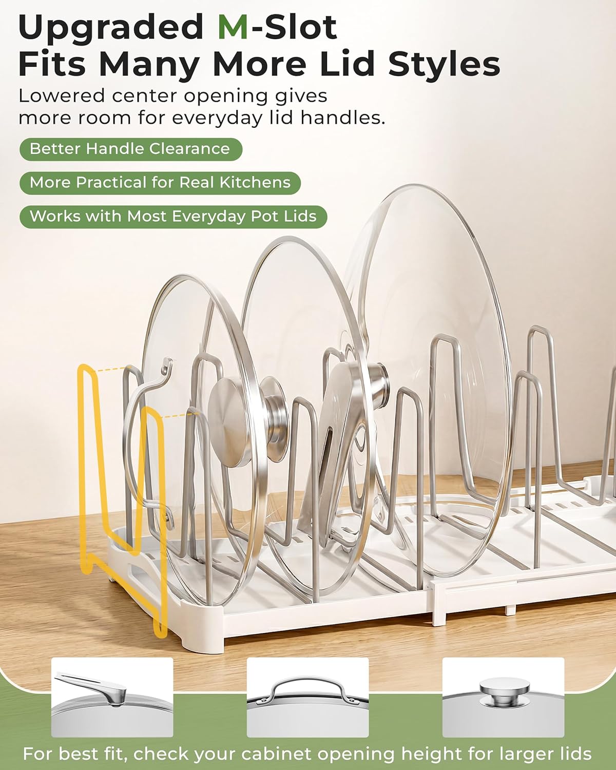 Thumbnail 2 de EVERIE Bakeware Organizer Rack, 7.7" Deep