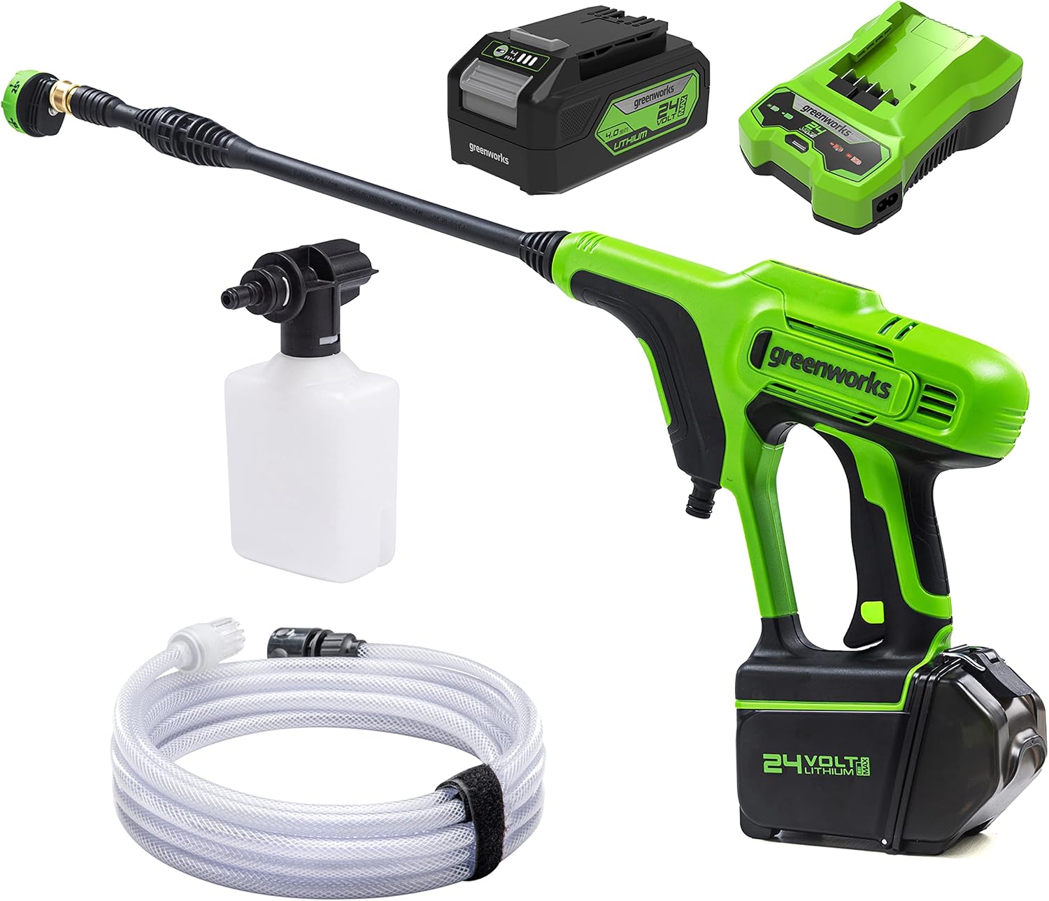 Thumbnail 6 de Greenworks G24PW Nettoyeur Haute Pression Sans Fil Portatif – 24 Bar, 6 m, sans batterie ni chargeur