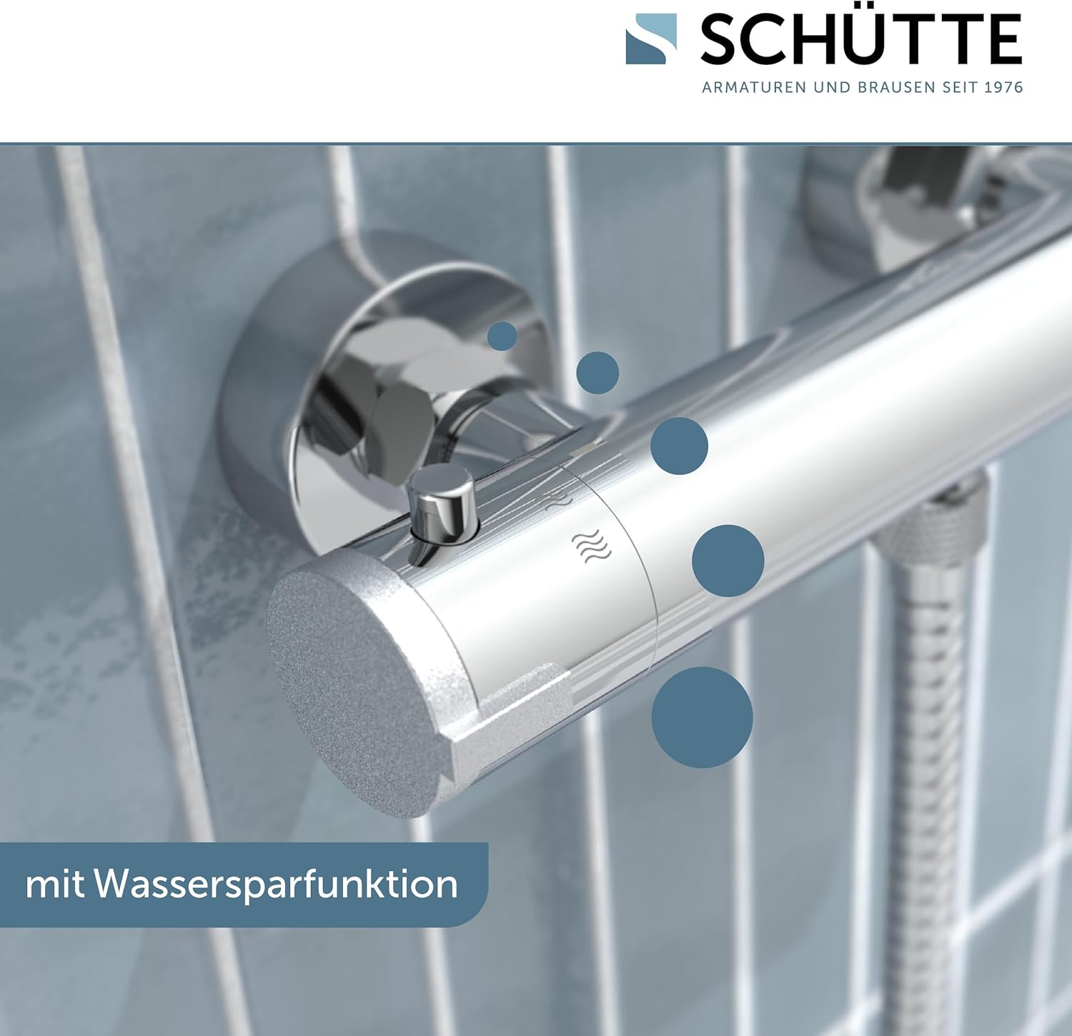 Thumbnail 3 de SCHÜTTE London Thermostat-Duscharmatur 38°C Verbrühschutz, Chrom