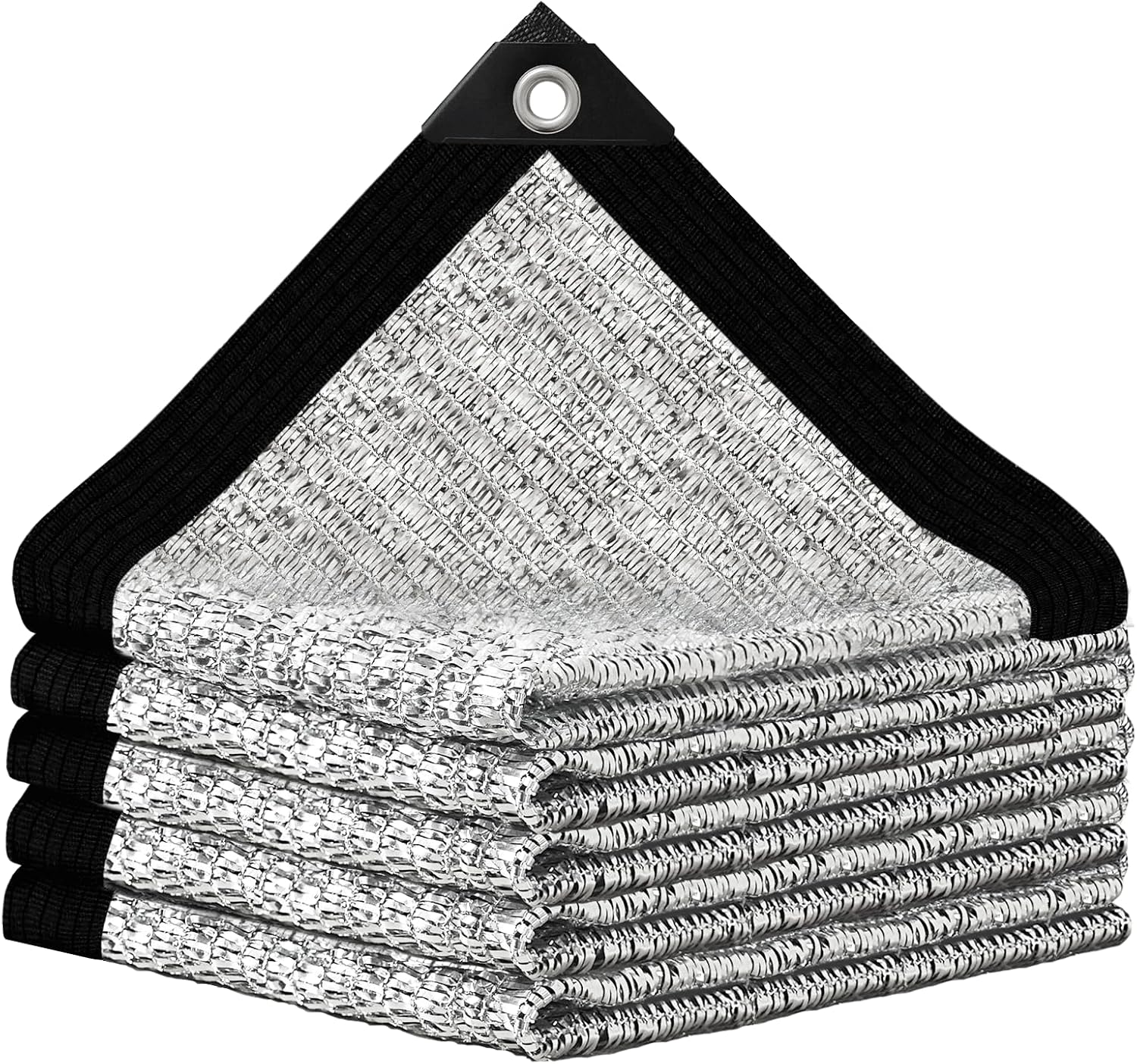 BXAEYIPOR Filet d'ombrage argenté – Filet d'ombrage de jardin, 80 % d’ombre, 100 % pratique