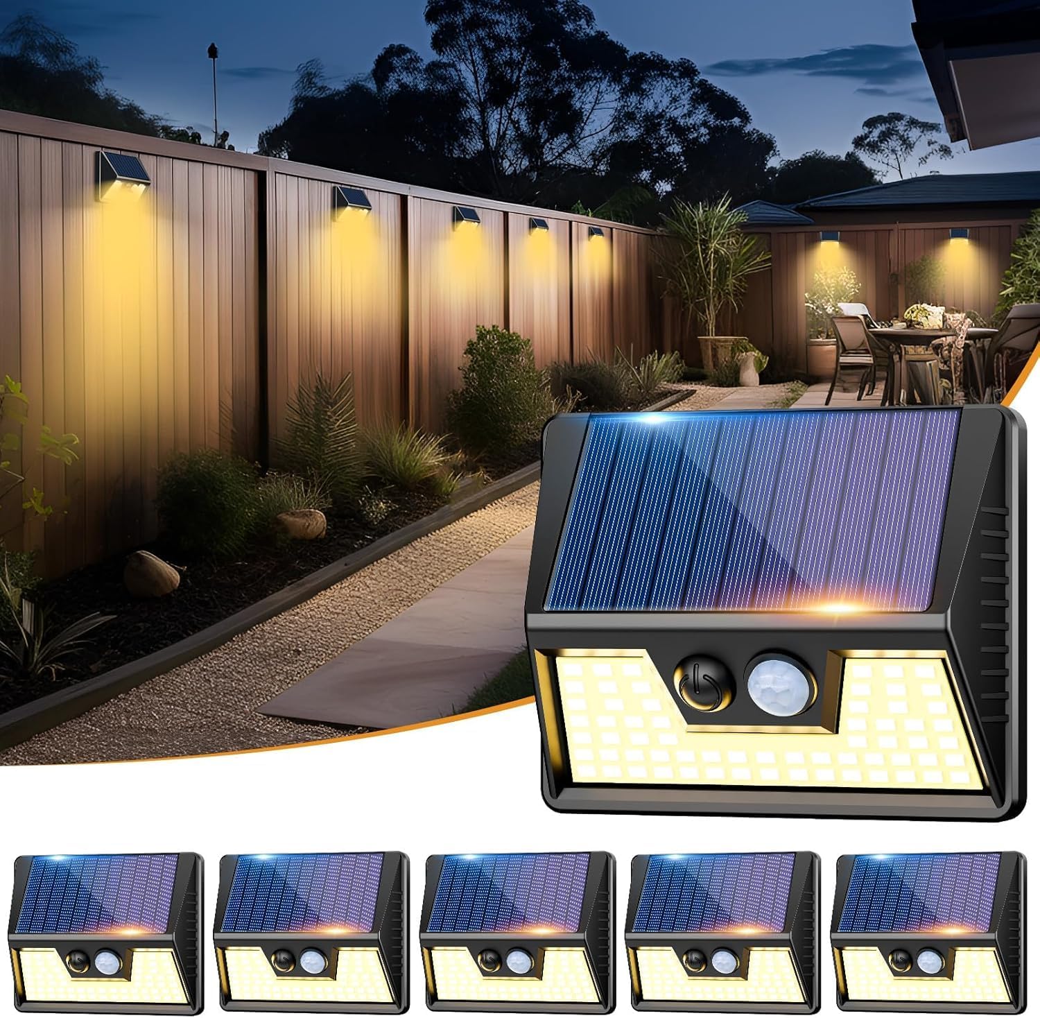 Detalle de vighep Solar motion LED lights 22% efficiency