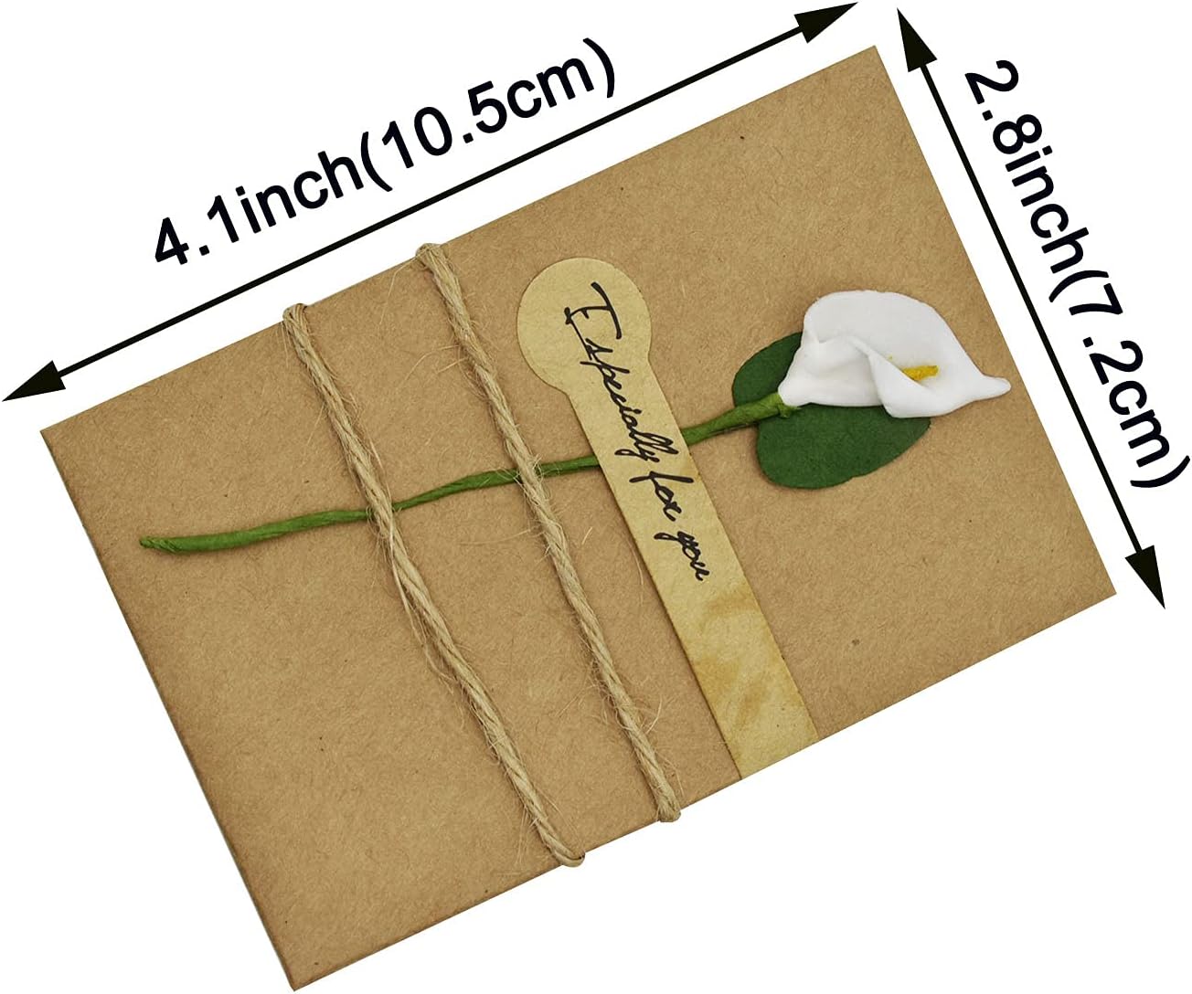 Thumbnail 1 de Maydahui dry-flower Handmade Kraft Greeting Cards, 40-Pack with Envelopes