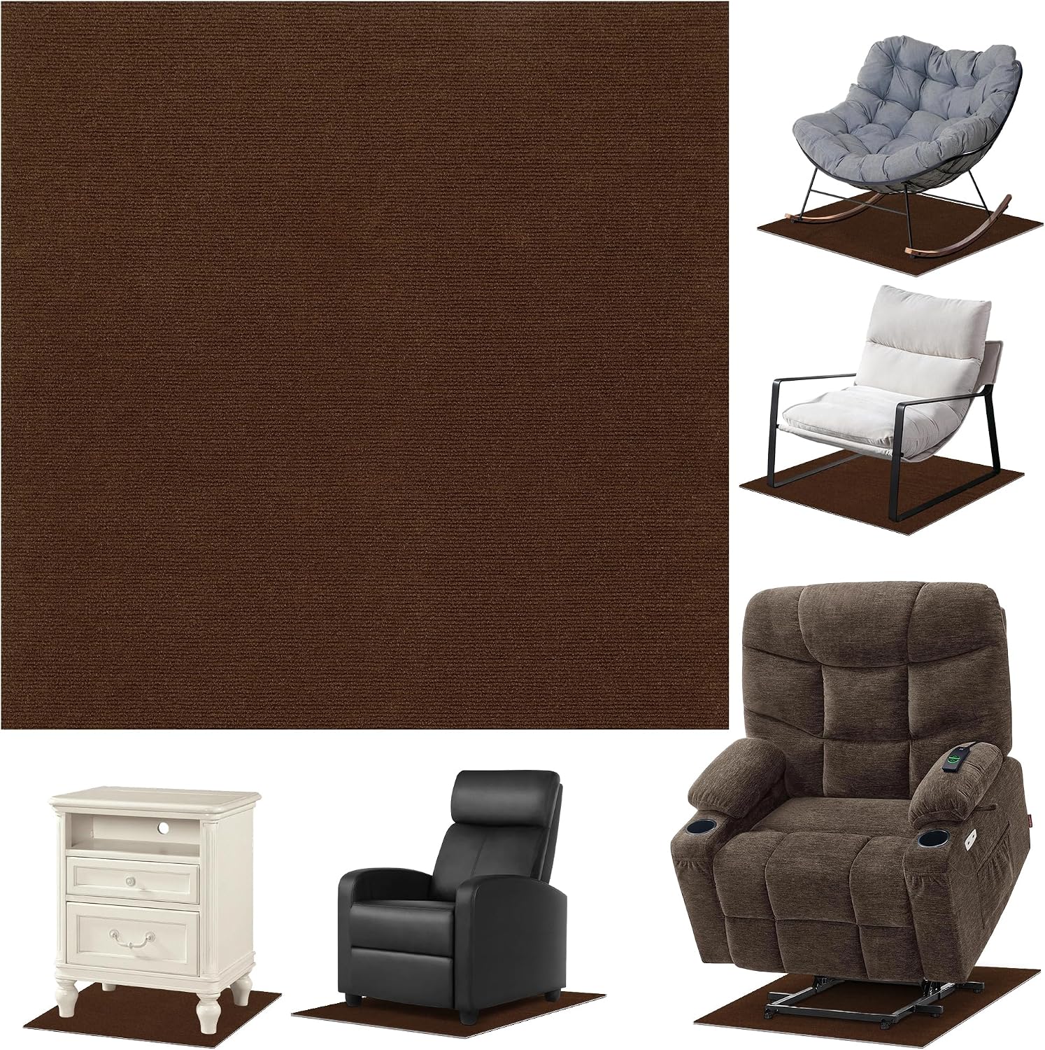 Detalle de Recliner Floor Protector Pad, 35" x 35
