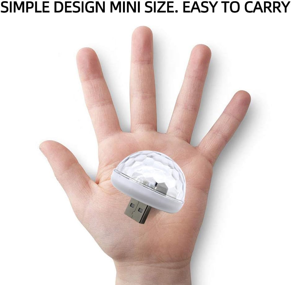 Detalle de USB Mini Disco Light: LED Small Magic Ball for USB-powered Party Atmosphere