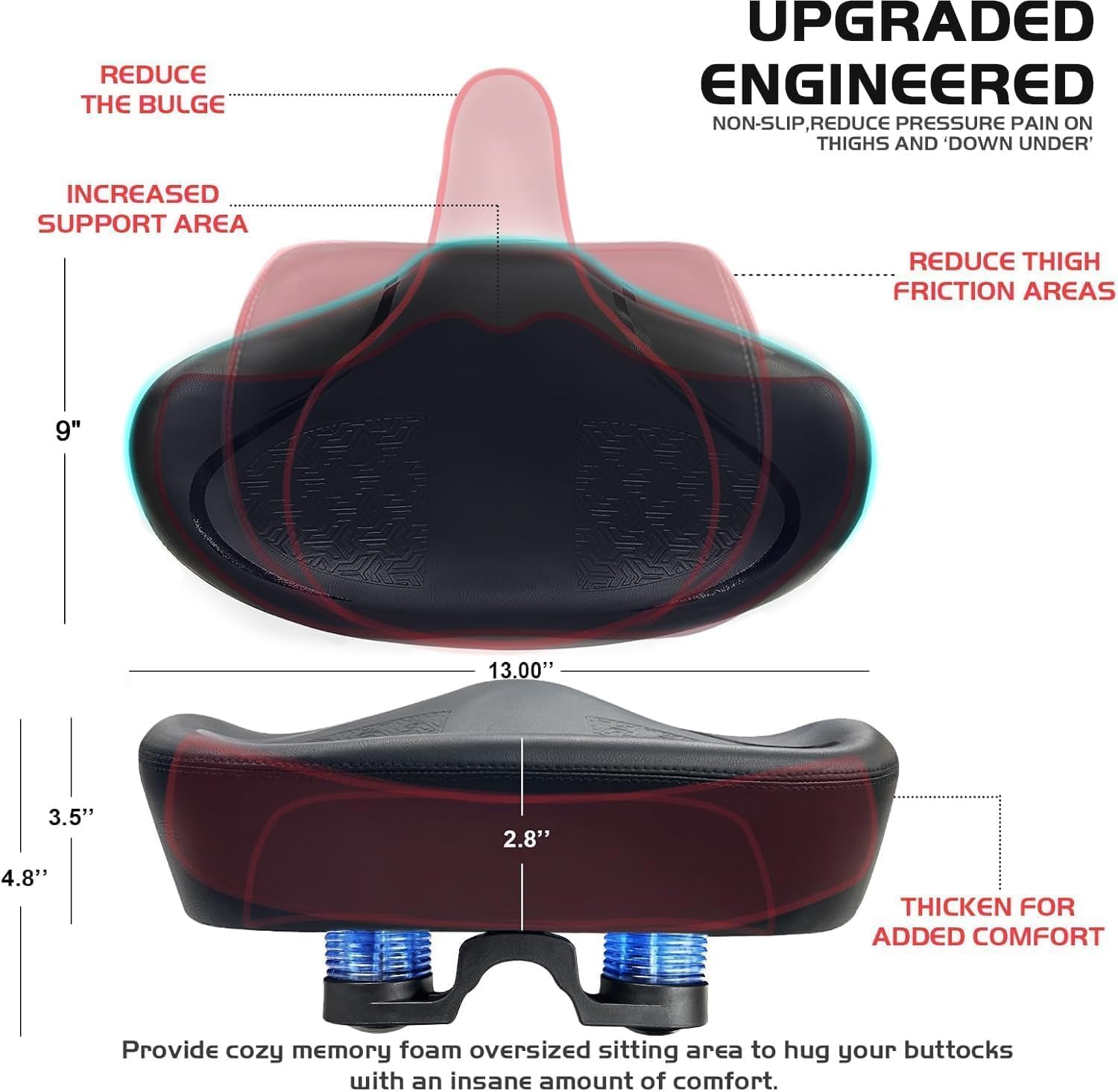 Detalle 2 de Twomaples Noseless Bike Seat Cushion