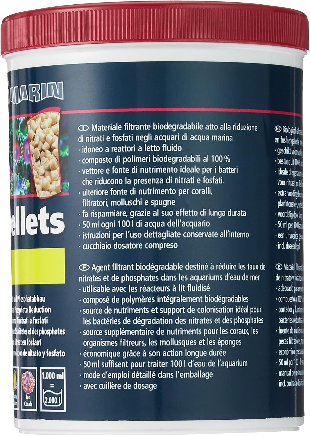 Detalle 2 de Dupla Marin 81517 Biopellets NP do akwarium morskiego, 1000 ml, 675 g