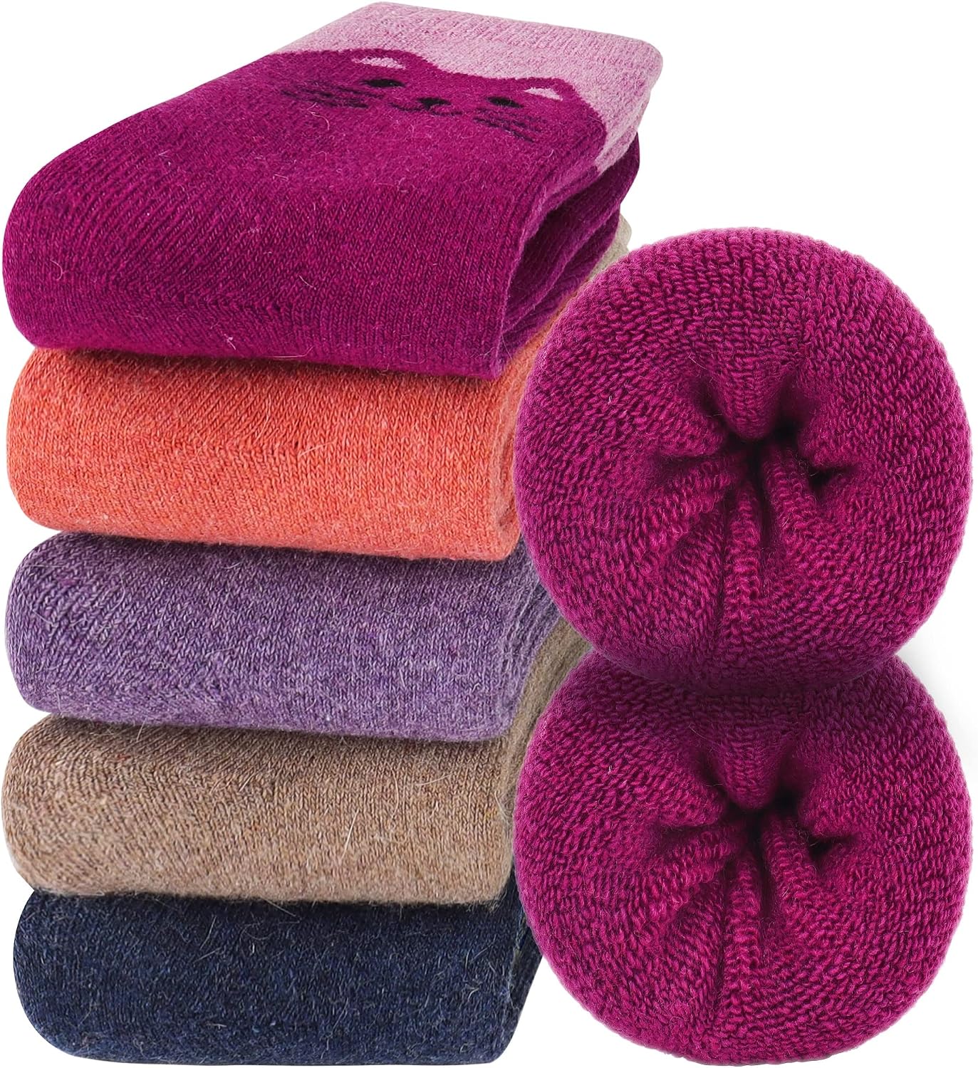 Thumbnail 6 de Jeasona Wool Hiking Socks 5 Pairs