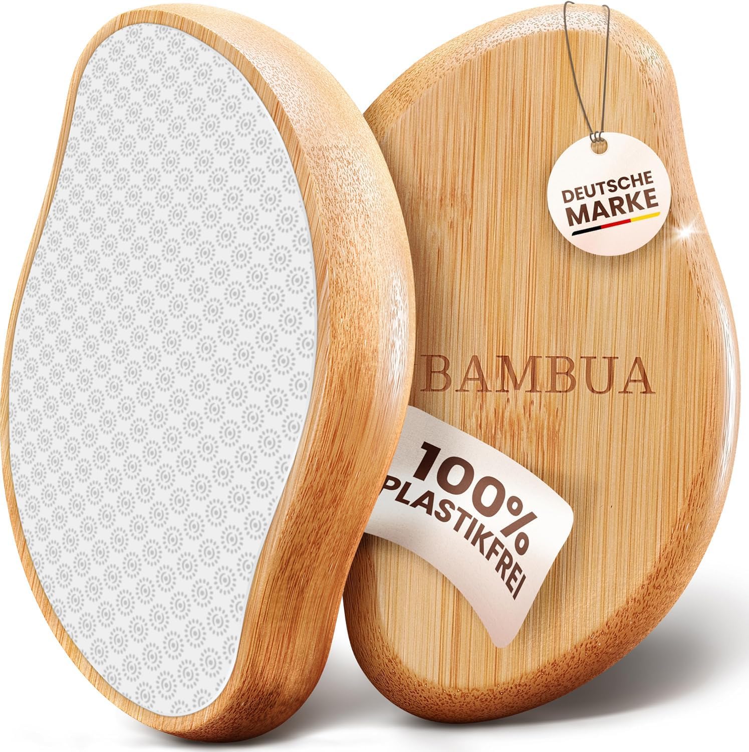 Thumbnail 6 de BAMBUA Hornhautentferner – 100% Anti-Hornhaut Effekt, Nano Glas, Bambusgriff, nachhaltige Pediküre