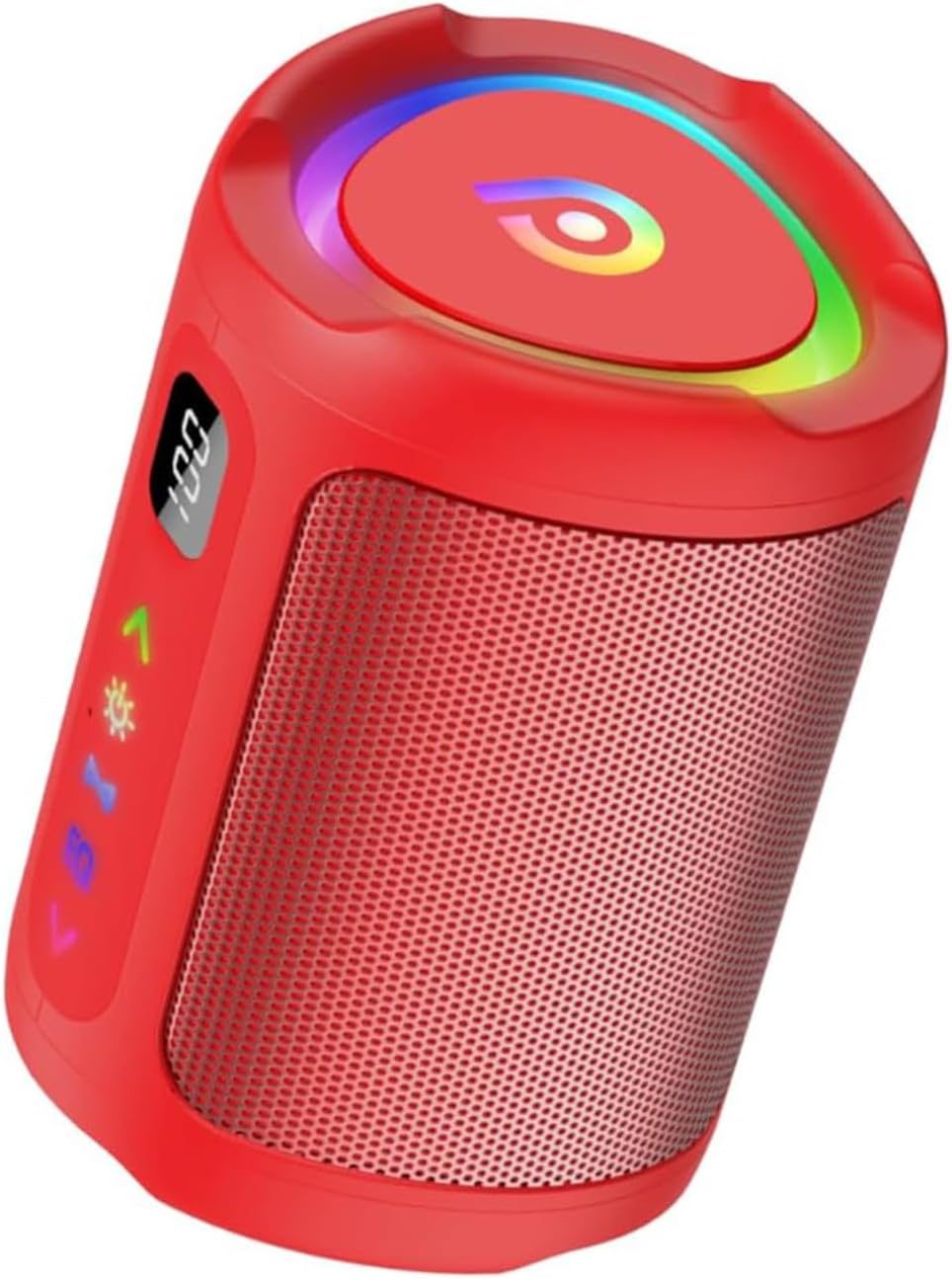 Detalle 2 de aowoka Cassa Bluetooth Portatili con Display Digitale, LED RGB e Smart EQ AI — 15h, IPX7