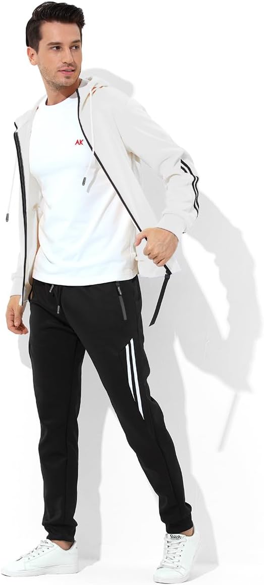 Detalle 2 de Arjen Kroos Men’s Two-Piece Tracksuit with Full-Zip Hoodie and Sweatpants