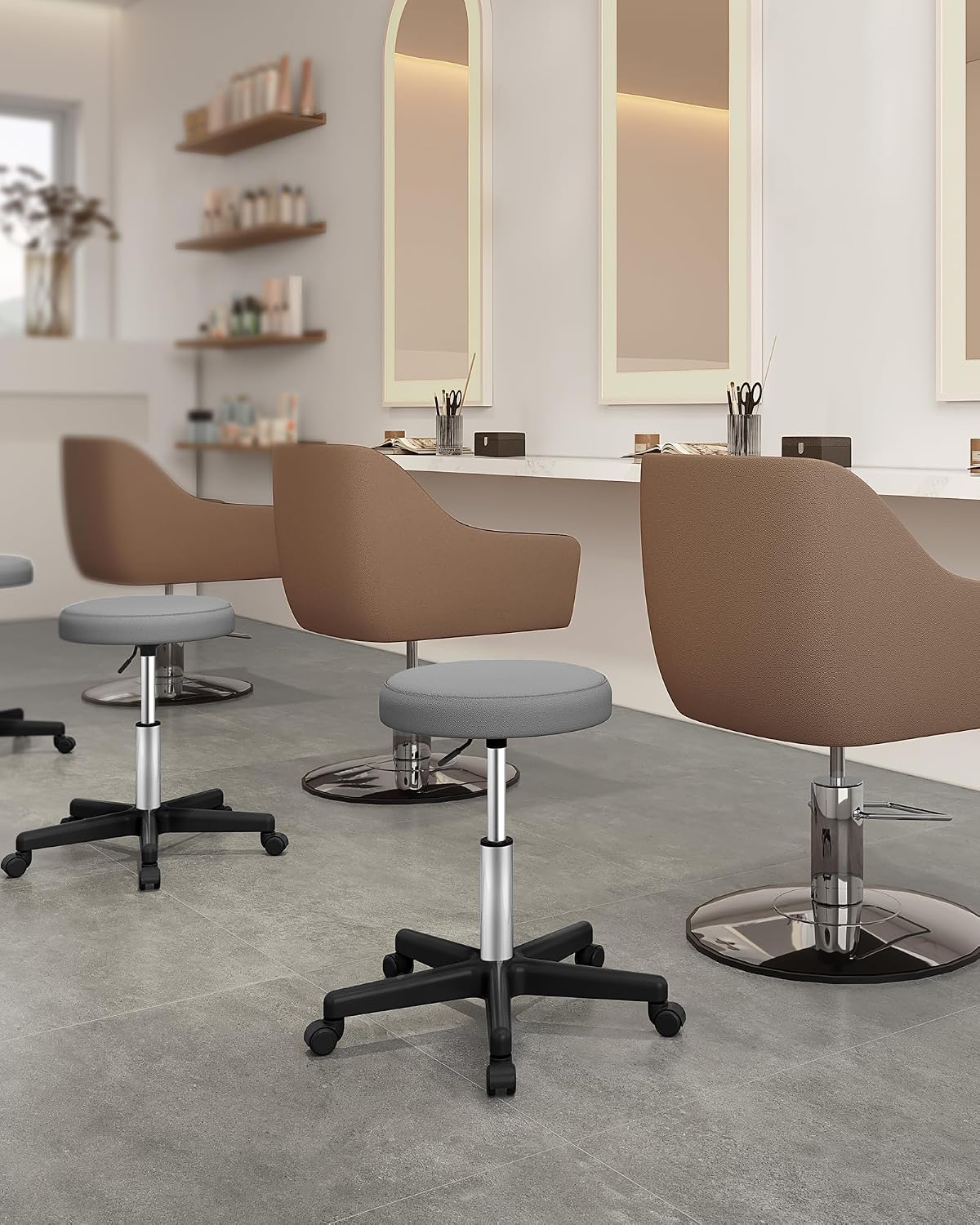 Detalle 2 de SONGMICS Sgabello Girevole 46-58 cm