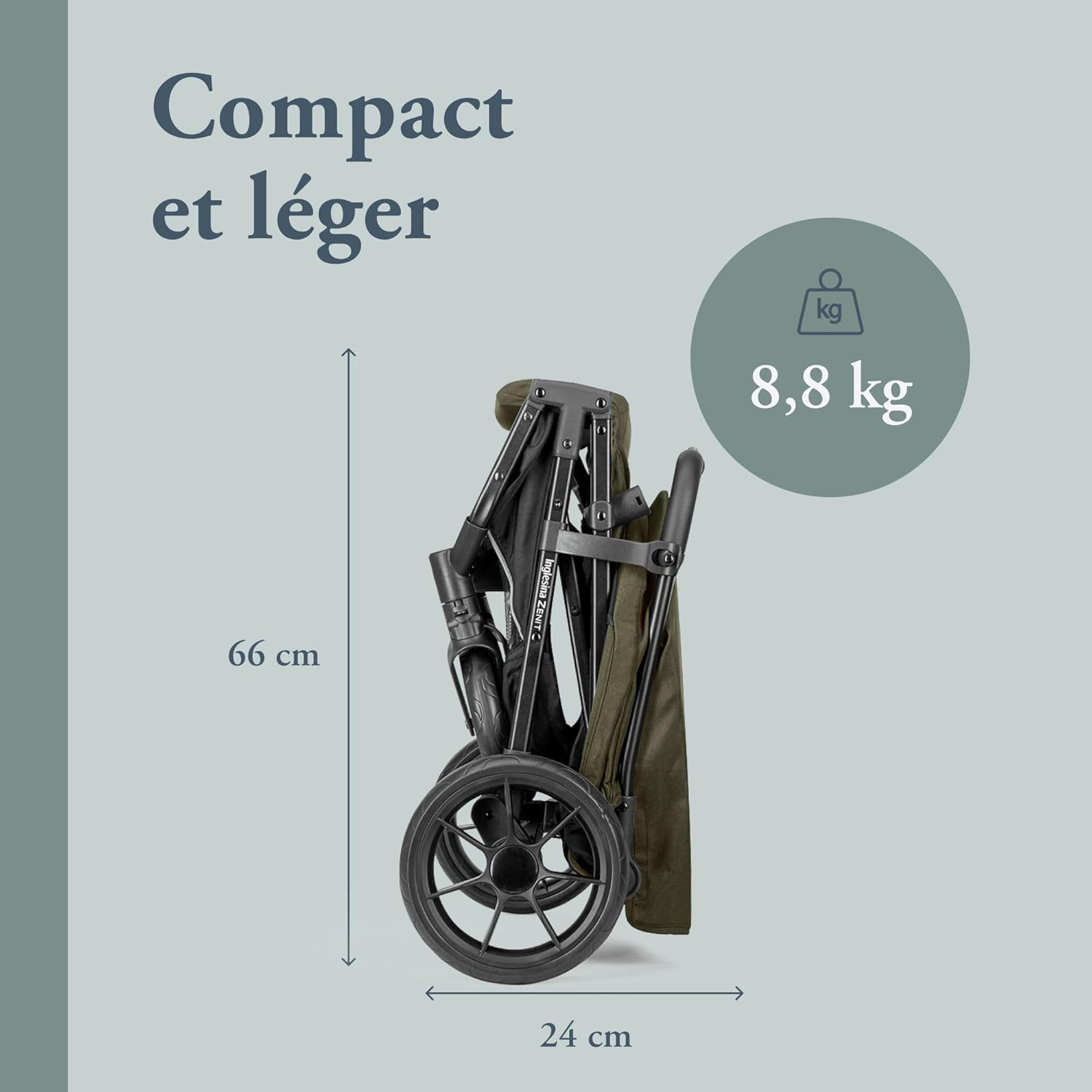 Thumbnail 1 de Inglesina Zenit poussette compacte vert jusqu’à 22 kg