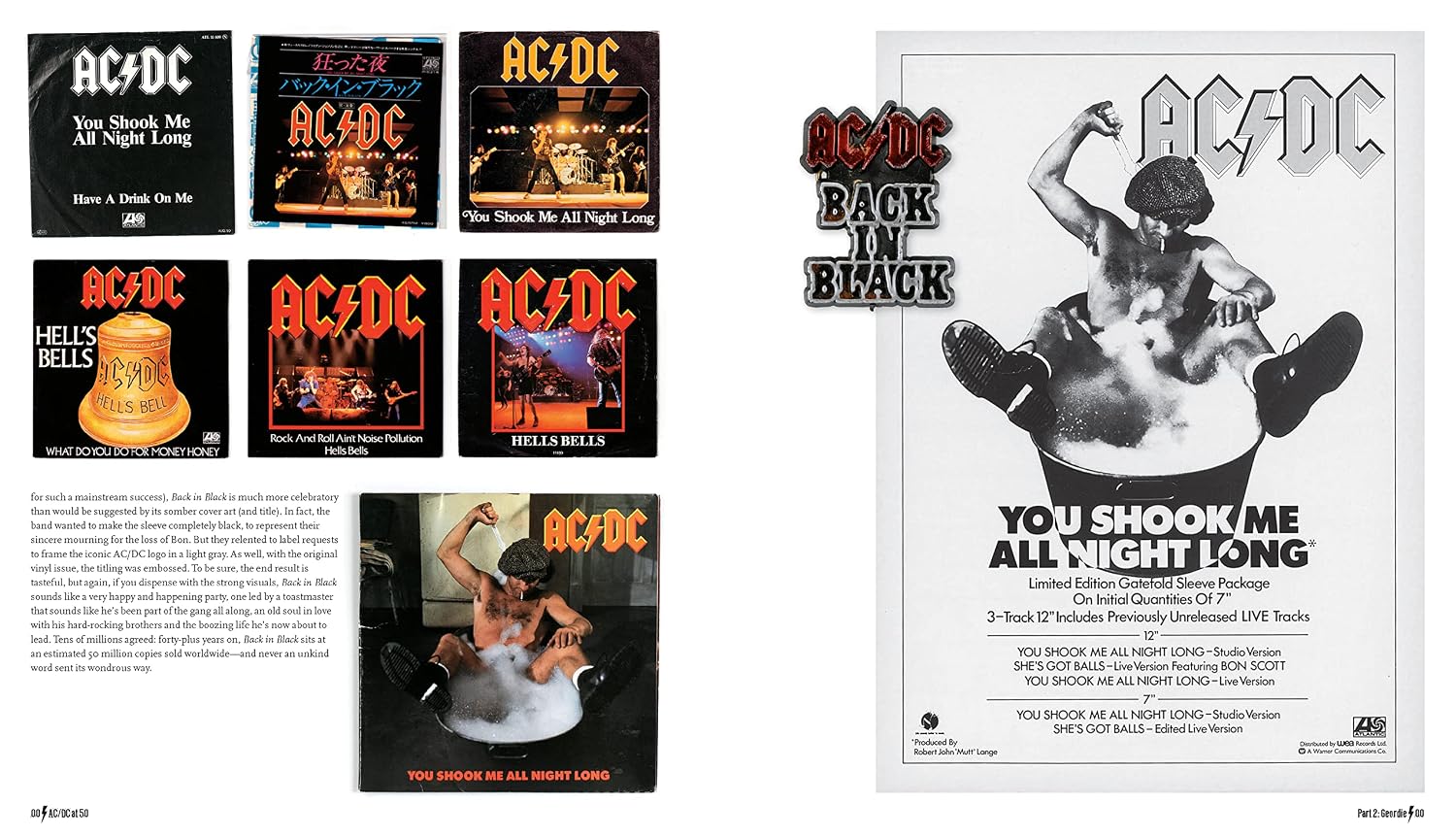 Detalle 1 de AC/DC at 50: Hardcover Book by Martin Popoff with Concert Photography
