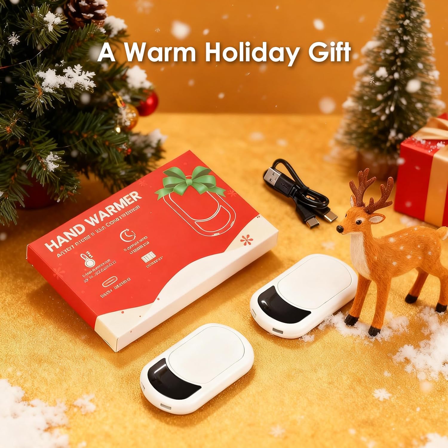 Thumbnail 6 de Hand Warmers 2-Pack (6400mAh Rechargeable) with 3 Heat Settings, up to 13Hrs