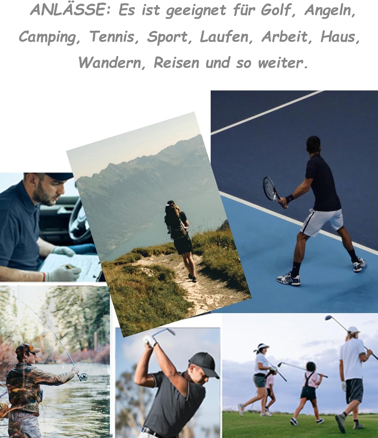 Detalle 2 de LLdress Polo Uomo Maniche Corte – Pacco da 3 Polo da Golf/Tennis Traspirante, Leggera