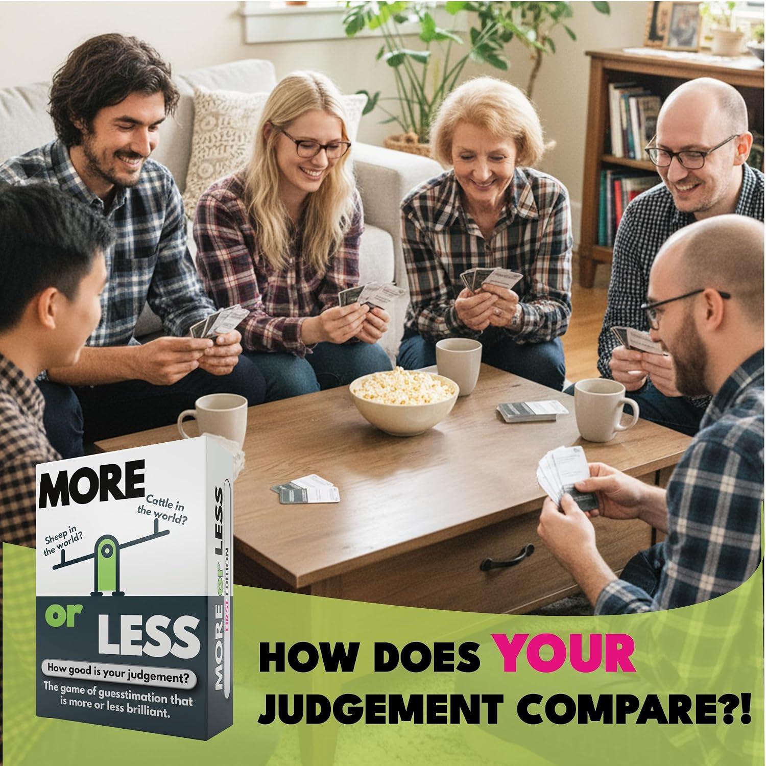 Detalle de More or Less First Edition card game (2 players) 🎲