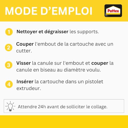 Thumbnail 6 de Pattex Ni Clou Ni Vis Fix Extra Fort – Lot de 3 cartouches 380 g, fixation rapide en intérieur