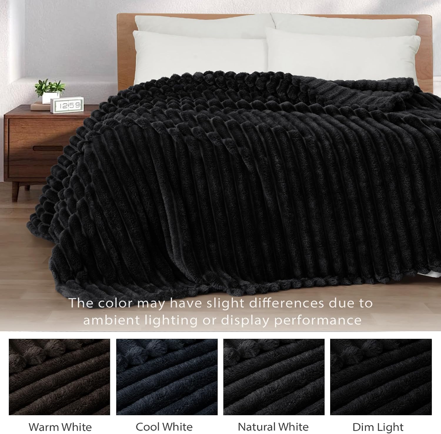Detalle de Fleece Throw Blanket, 50" x 60