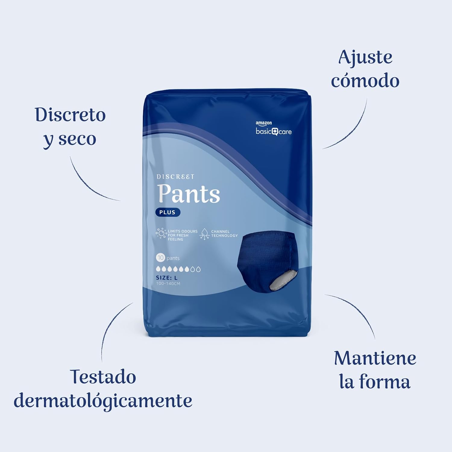 Thumbnail 2 de Amazon Basic Care Pant Hombre Plus L 40 Unidades