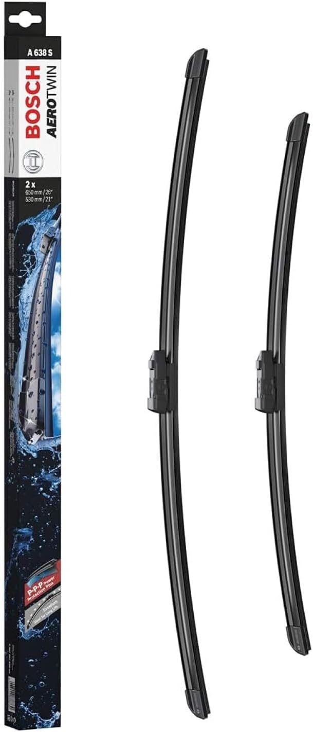 Detalle de Bosch eA638S Aerotwin – Jeu de balais d’essuie-glace avant (650/530 mm)