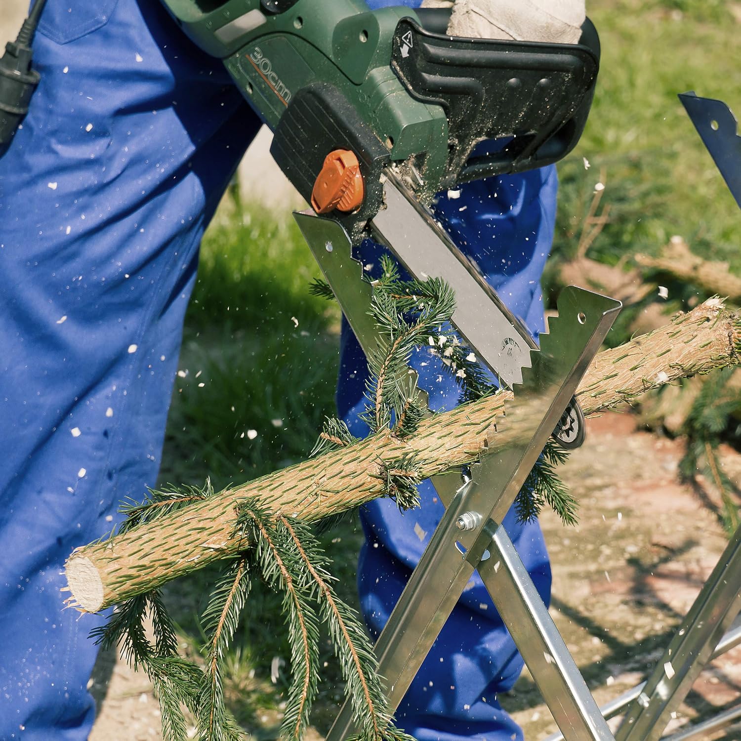 Detalle de Relaxdays Sawhorse for Wood Sawing and Firewood Handling