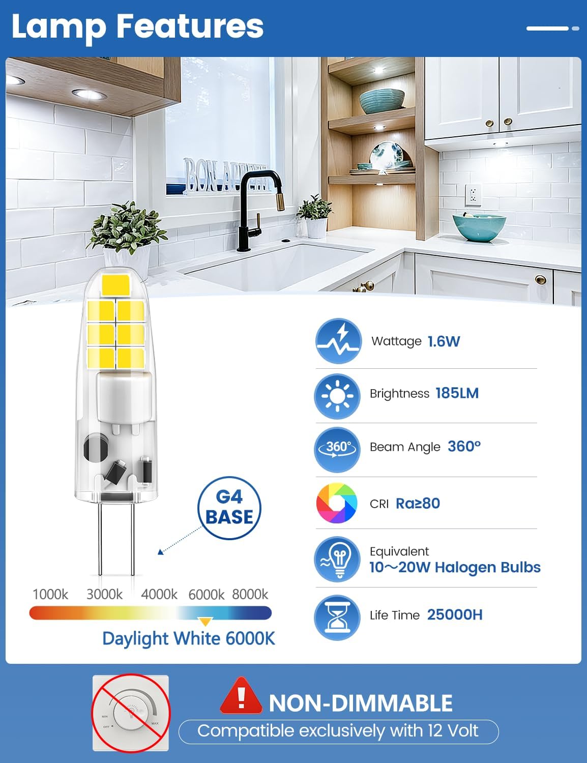 Detalle de G4 LED Bulbs 1.6W