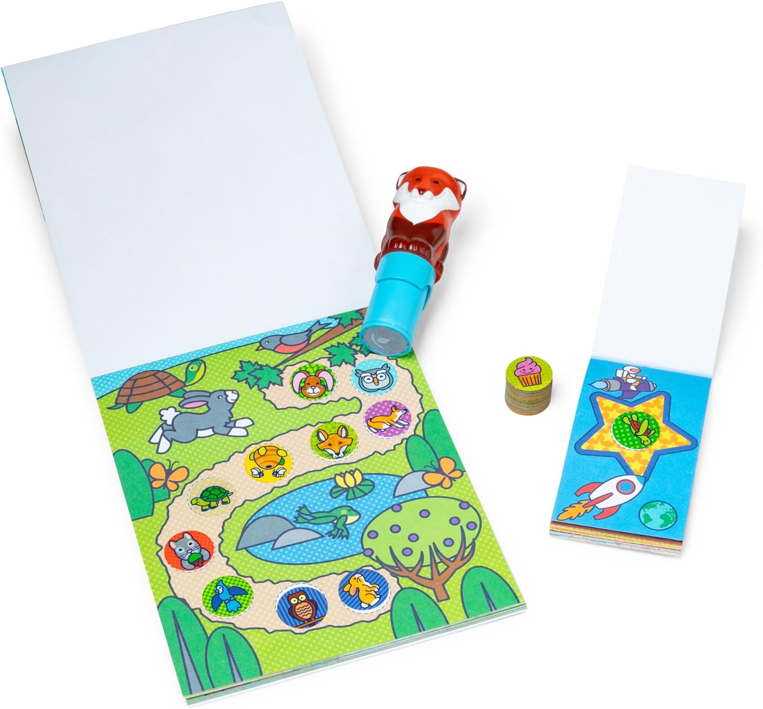 Detalle 2 de Melissa & Doug Sticker Wow! Set Volpe con 500 adesivi e timbratore collezionabile