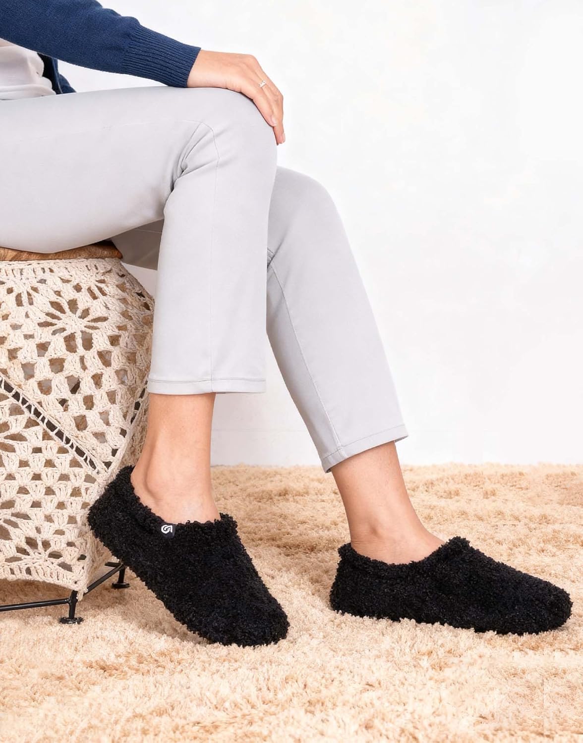 Detalle 2 de VeraCosy Hausschuhe Memory Foam Filz