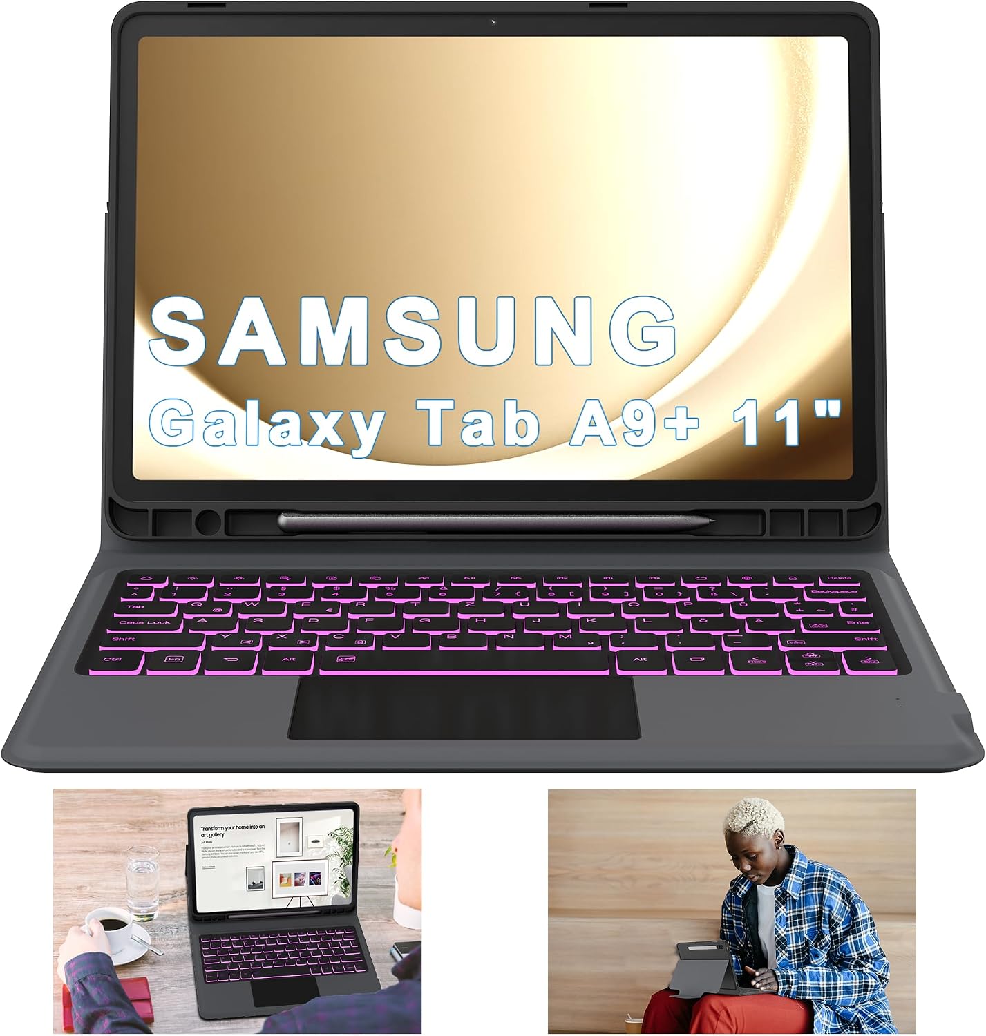 Thumbnail 4 de Samsung Galaxy Tab A9+ Tastaturhülle 11 Zoll